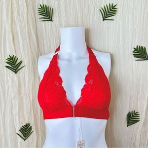 Free People HAH‎ Groupie Bralette Siren Red Size Extra Small New With Tags